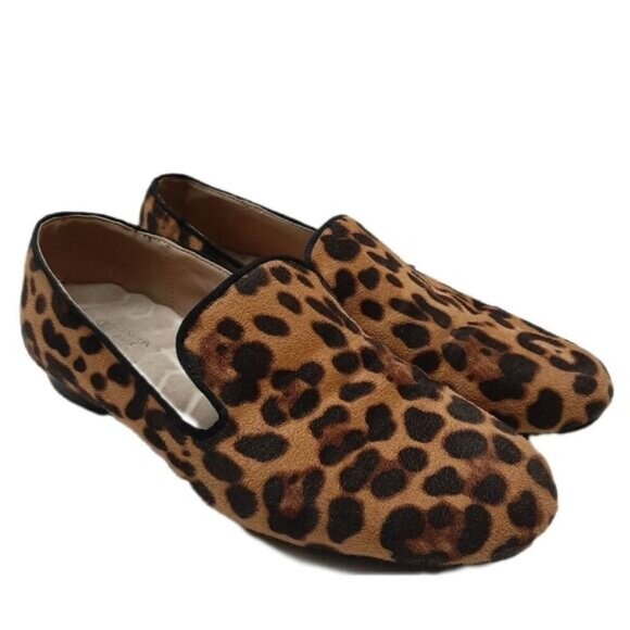 AVON Cushion Walk Animal Print Velvet Slip-On Smoking Loafer Shoes Sz US 8 - Picture 2 of 15